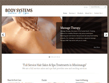 Tablet Screenshot of bodysystemsspa.com